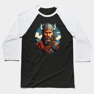 Viking Warrior Art Baseball T-Shirt